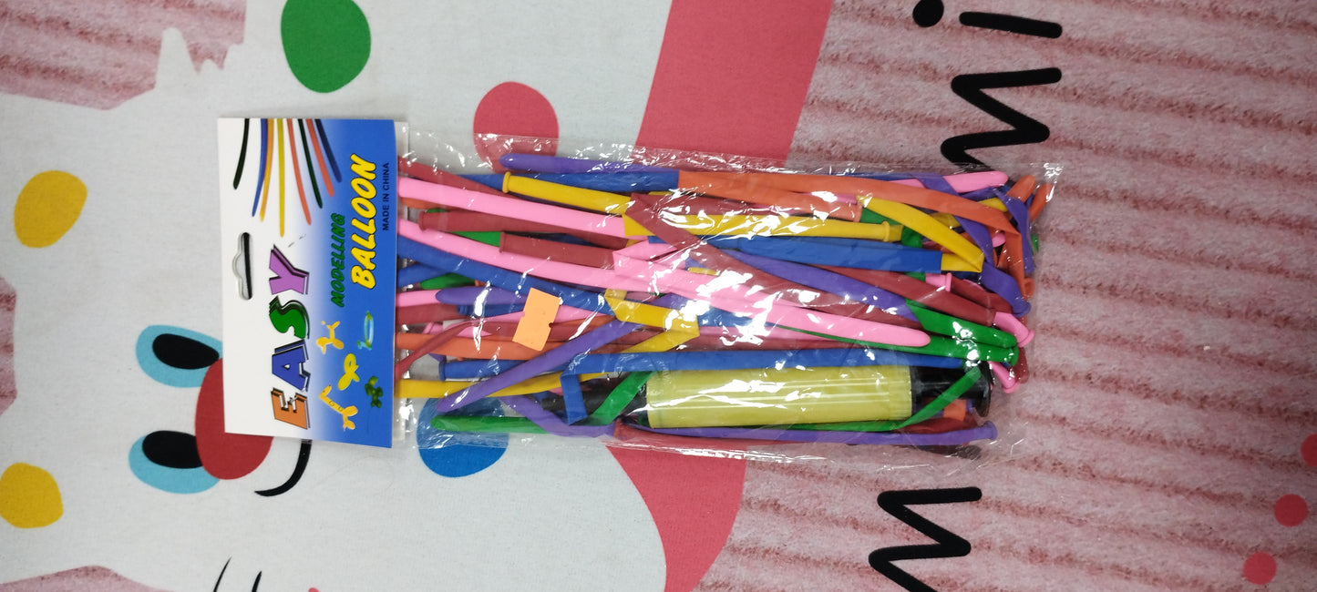 Globos largos con inflador