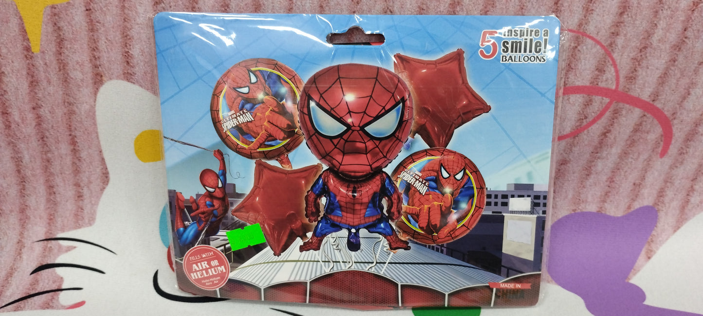 Set de globos de spider-man
