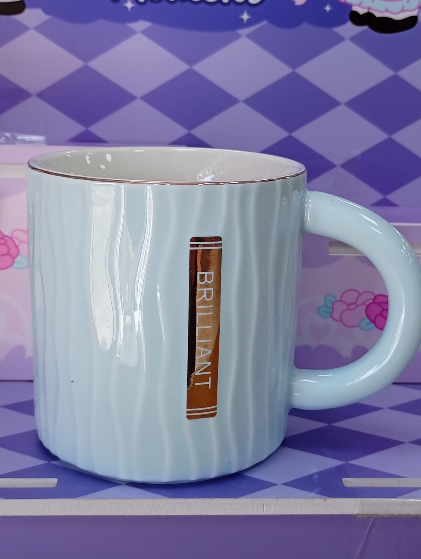 Taza celeste pastel