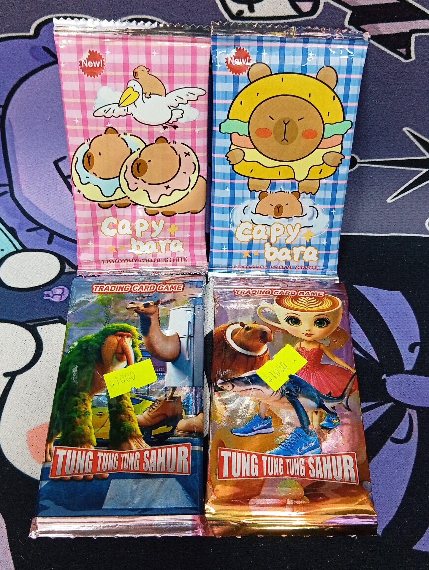 Cartas Capibara y Los Brainrots