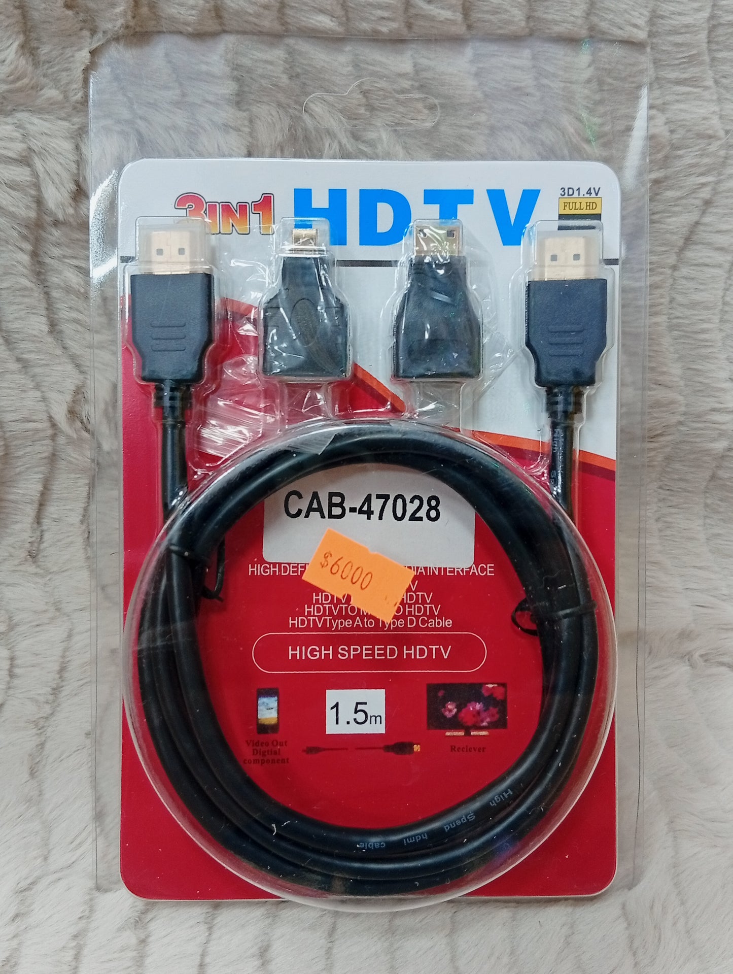 Cable 3 en 1 HDTV