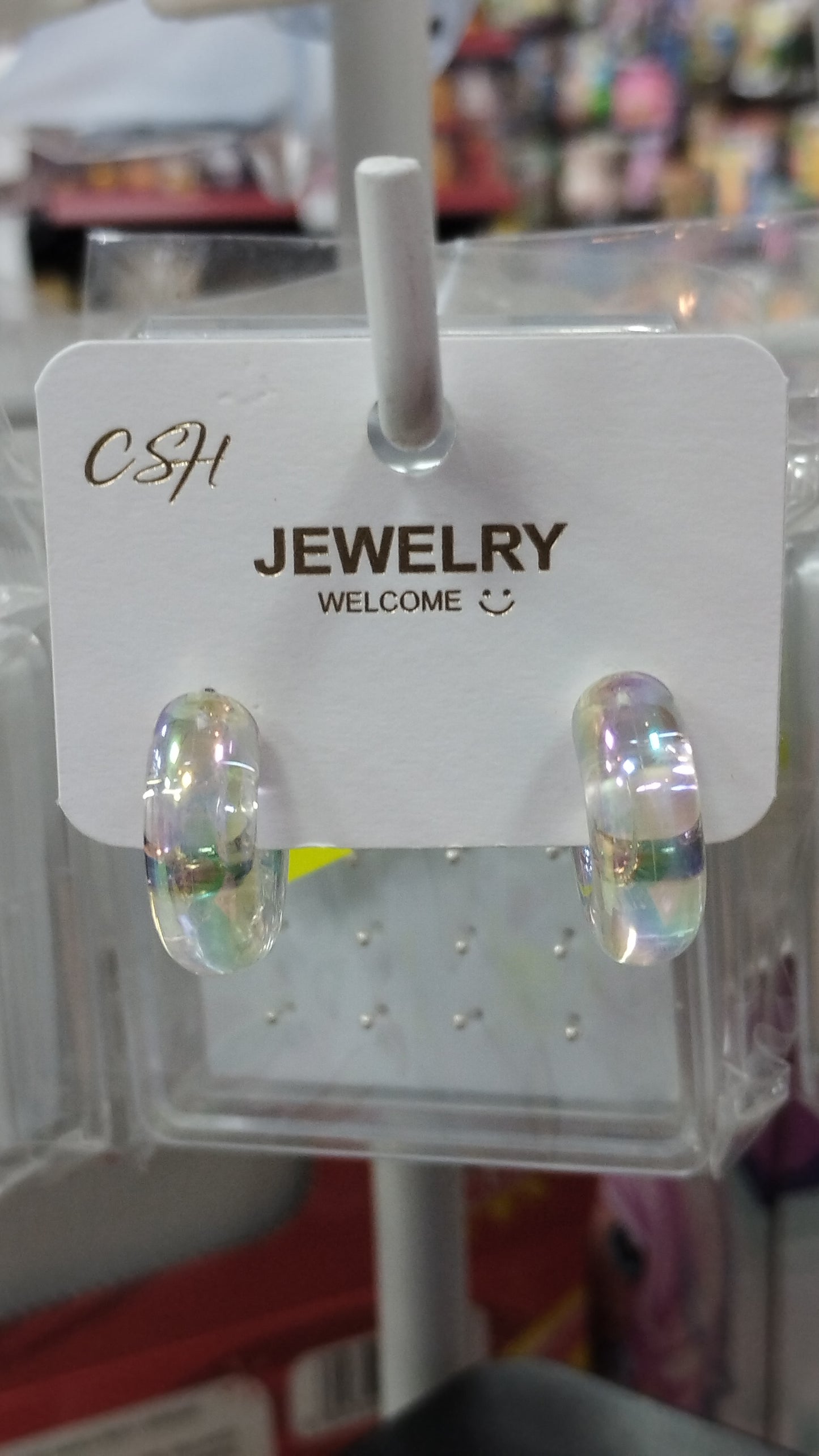Aros gota chuky tornasolado