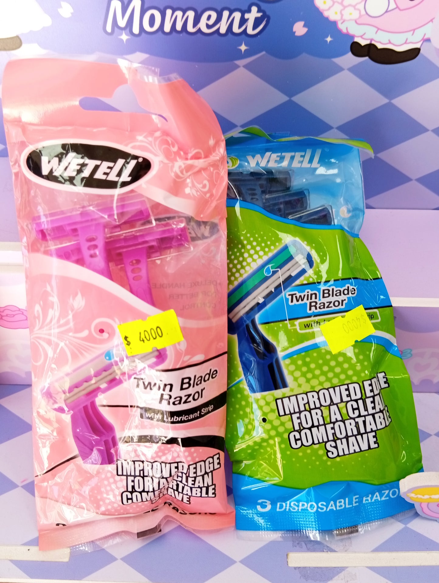 Pack 3 máquinas de afeitar Wetell