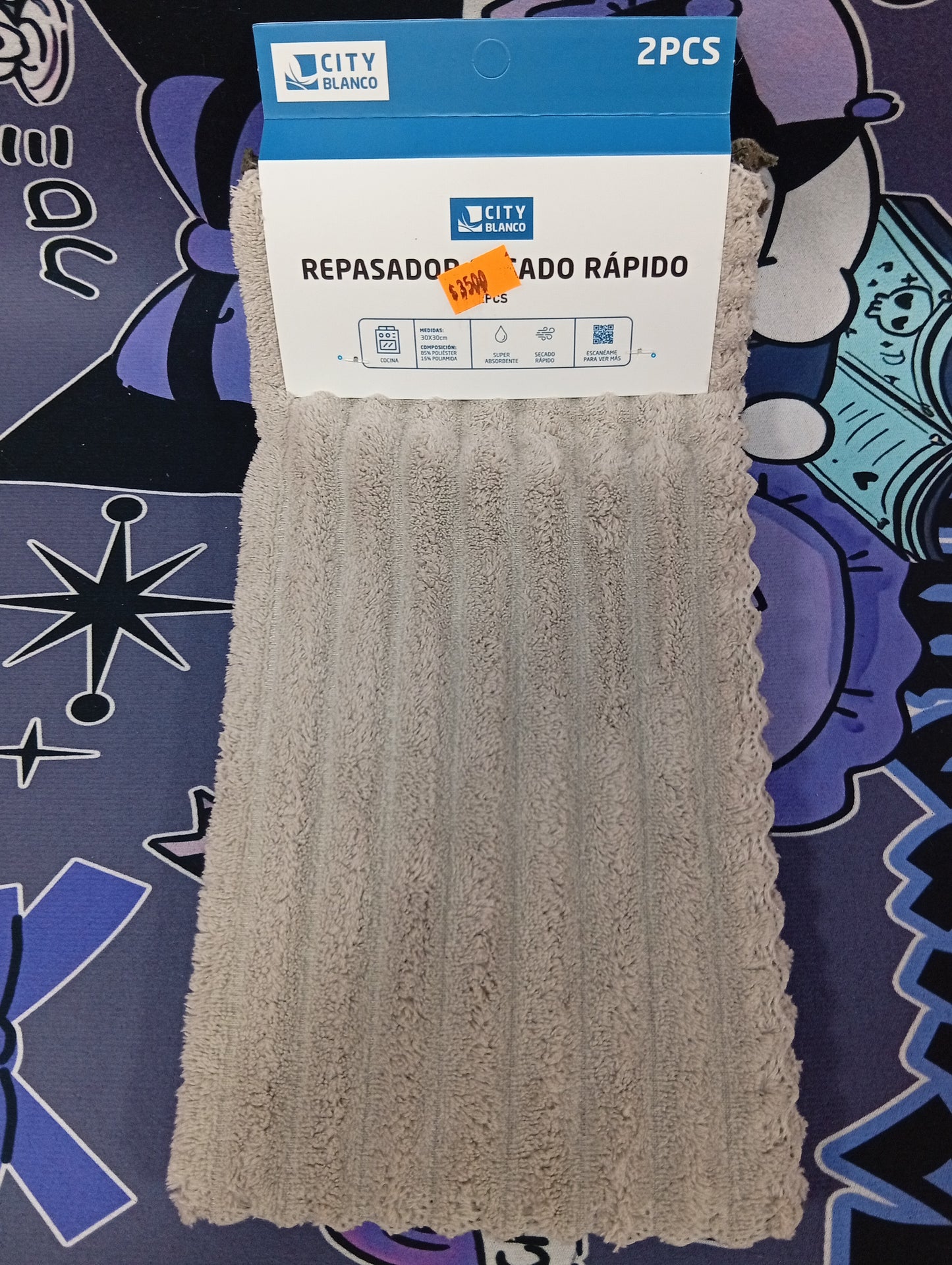 Repasador secado rápido 2 pcs