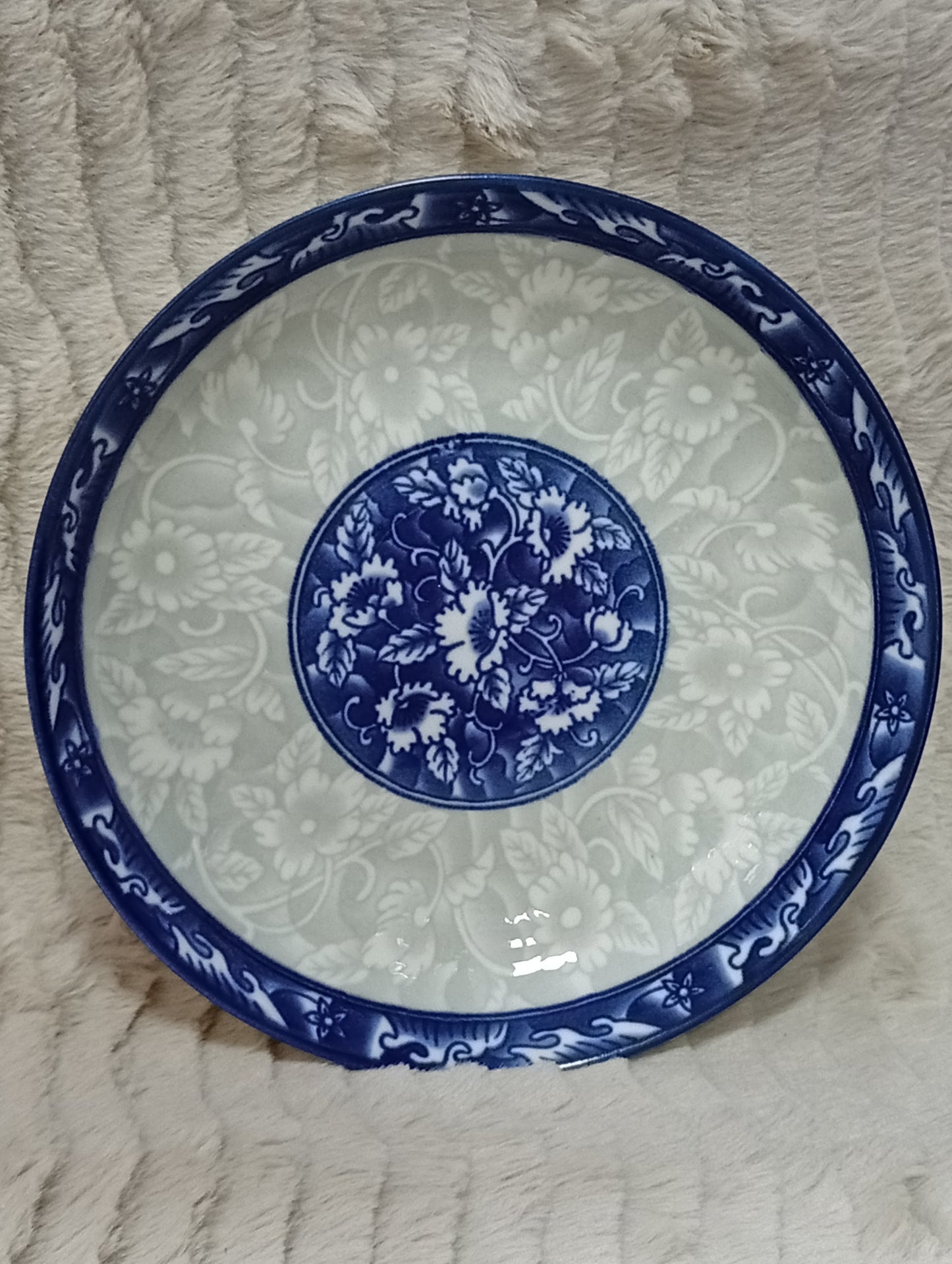 Plato azul
