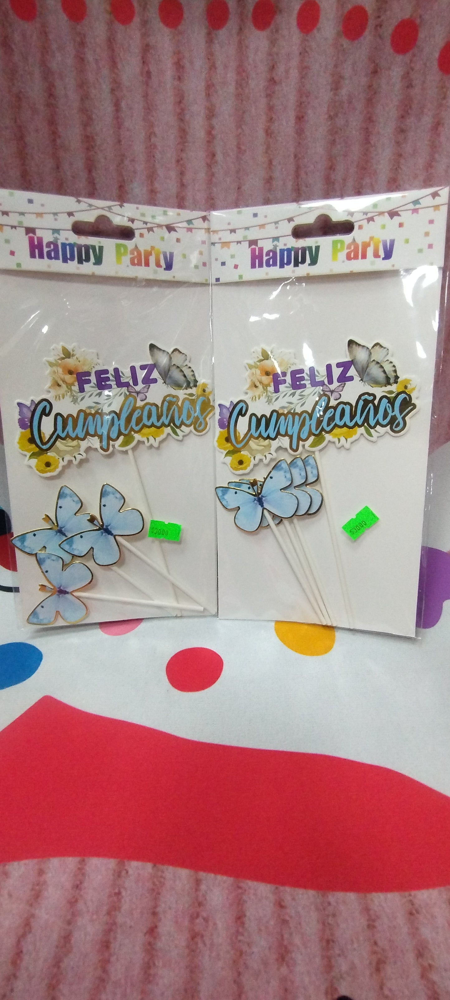 Topper para tortas de mariposa
