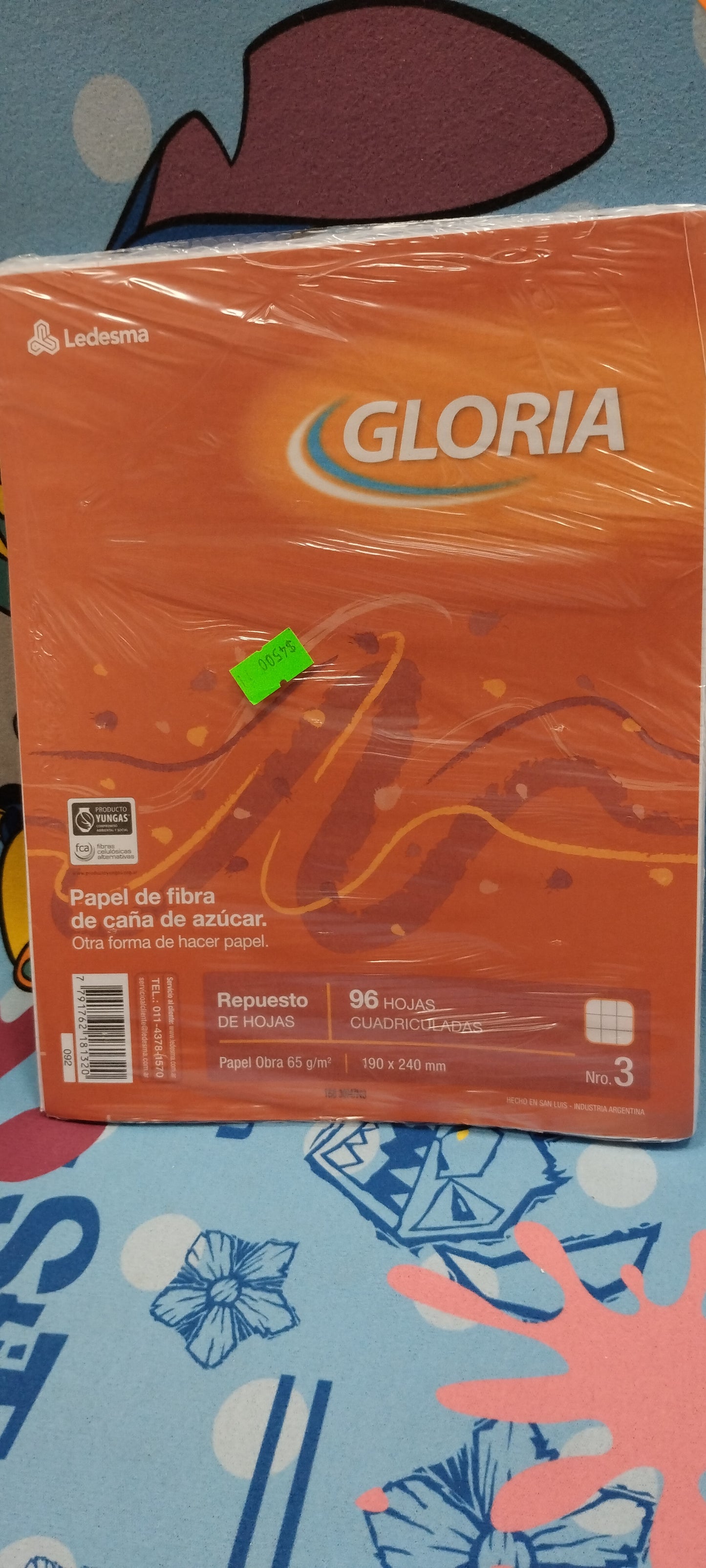 Repuesto de hojas gloria