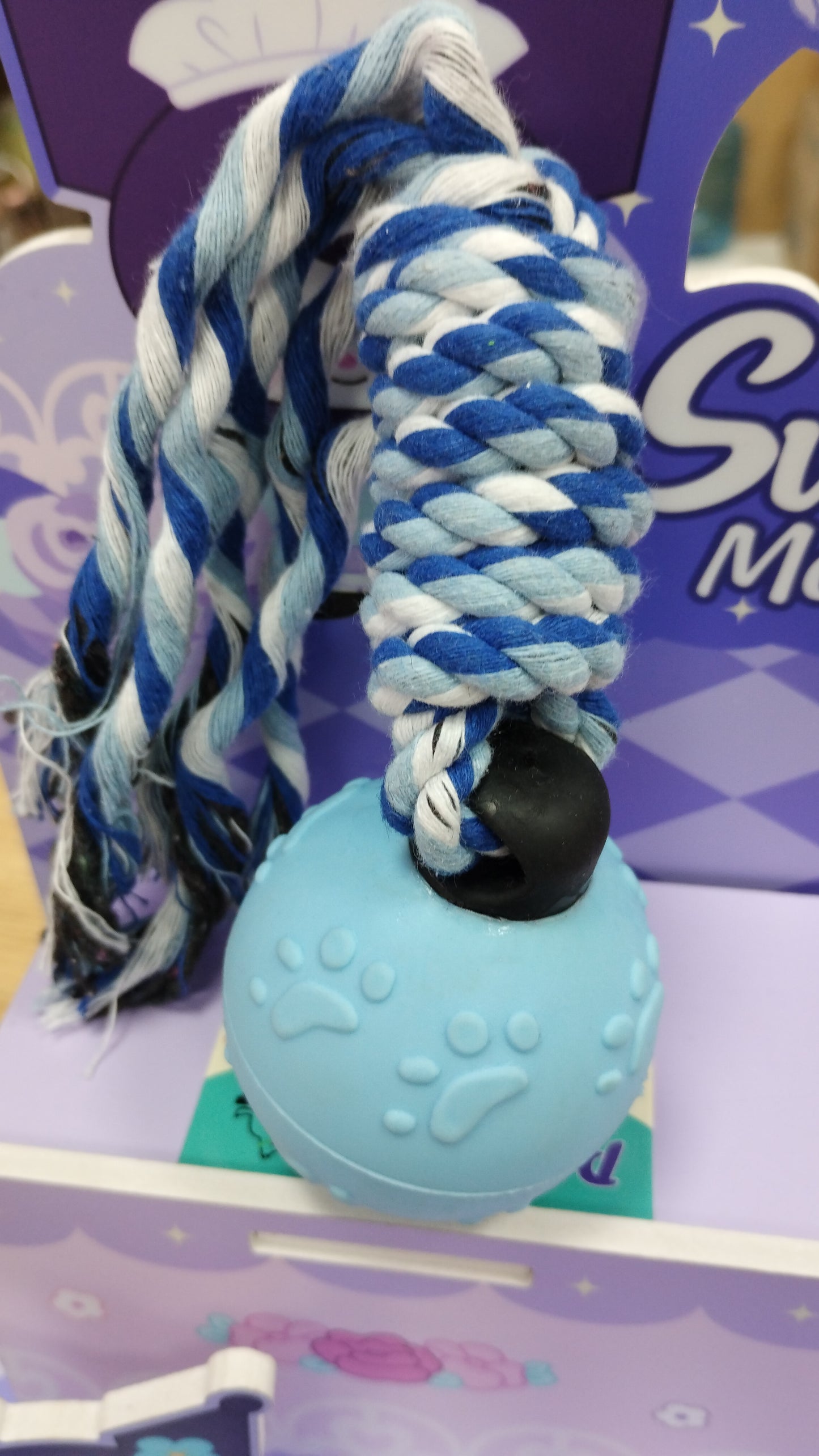 Pelotita con tela de mascota