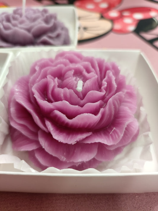 Velas con forma de flor