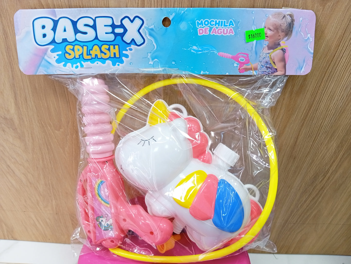Mochila de agua unicornio