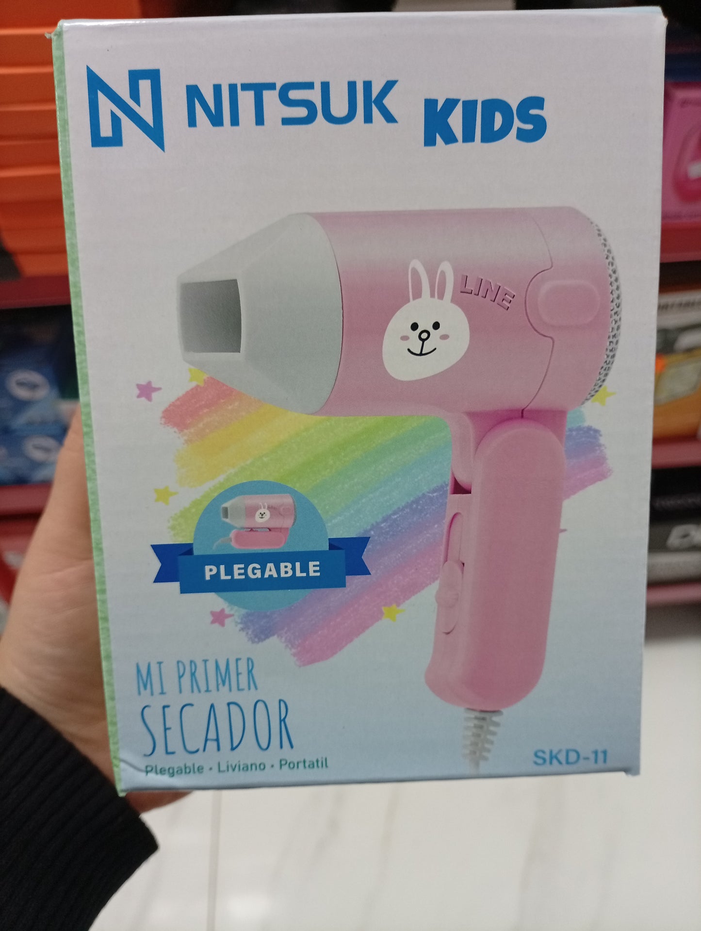 Mini secador de pelo