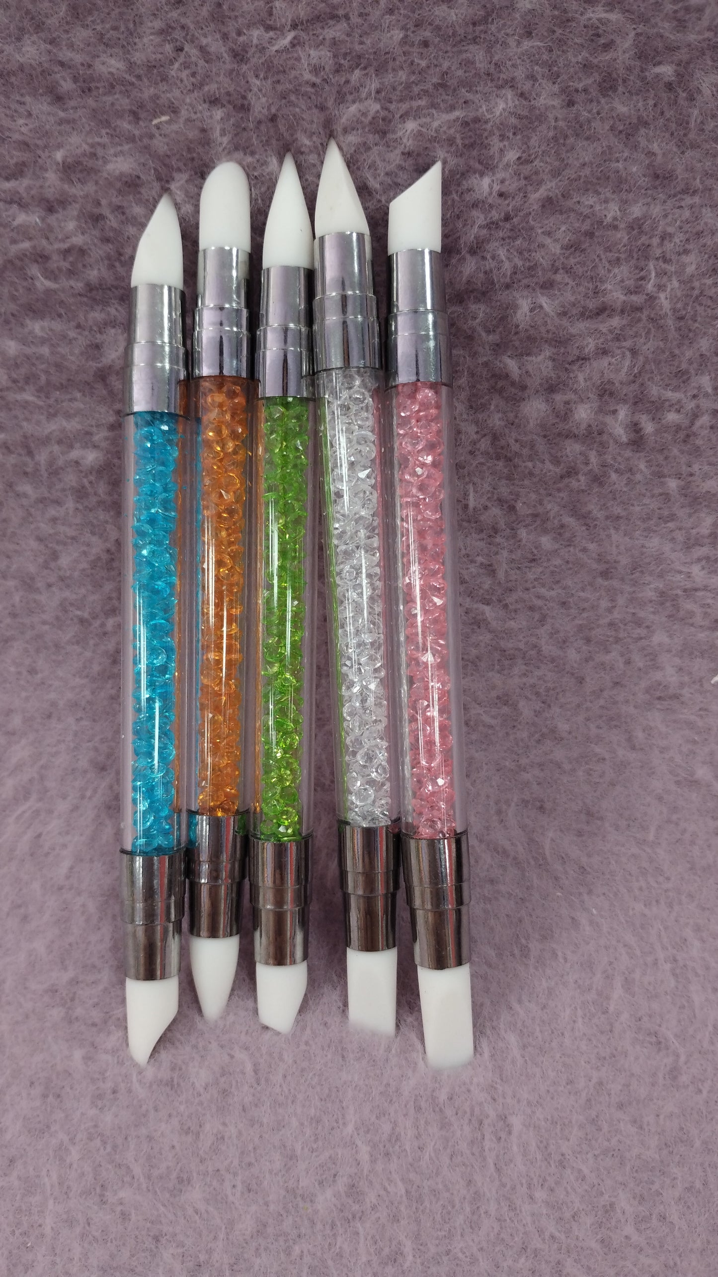 Set de pinceles de silicona para uñas
