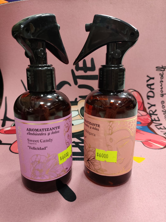 Aromatizante ambientes y telas aromanza