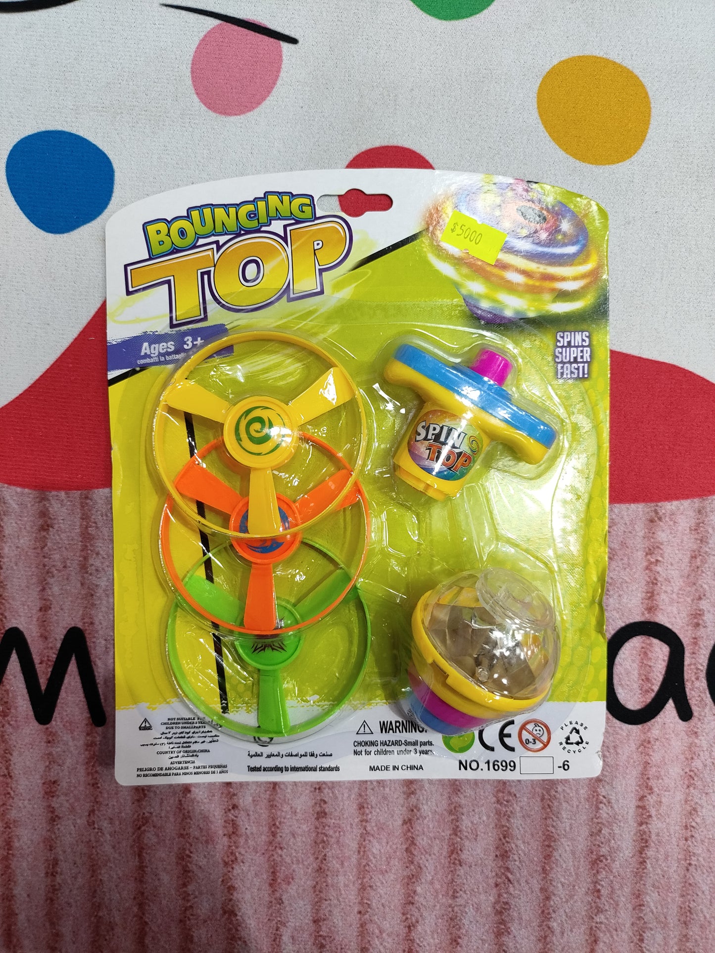 Trompo bouncing top