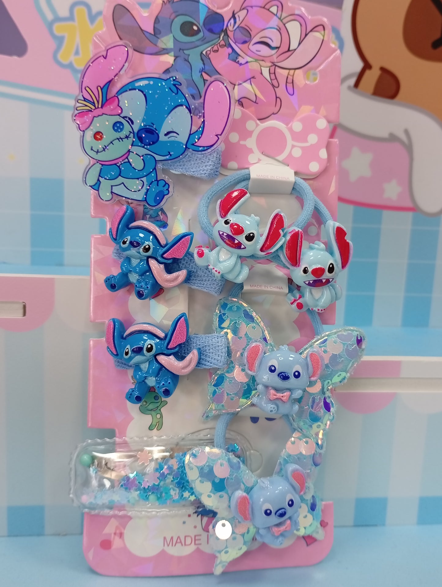 Hebillas y colitas Stitch
