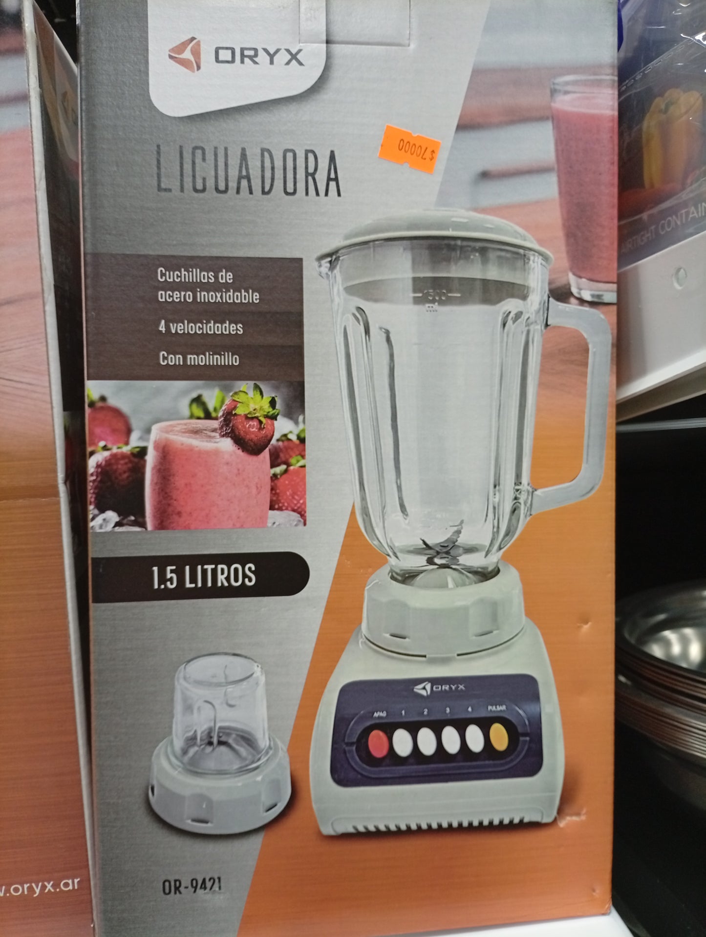 Licuadora de acero inoxidable