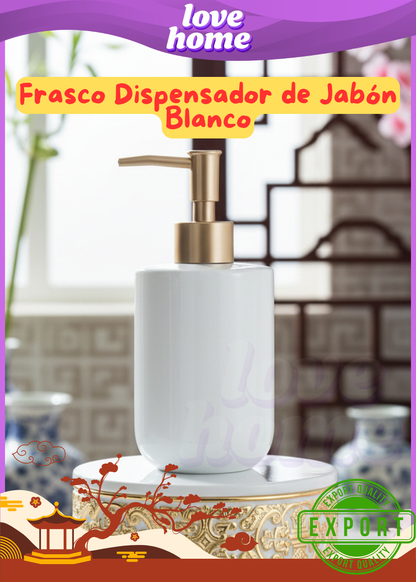 Frasco Dispensador de Jabón Blanco