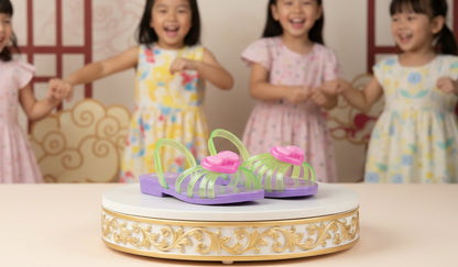 Zapato Taco Princesa Con Glitter