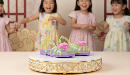 Zapato Taco Princesa Con Glitter