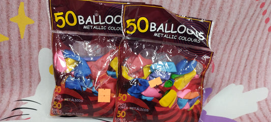 Globos metálicos 50 unidad