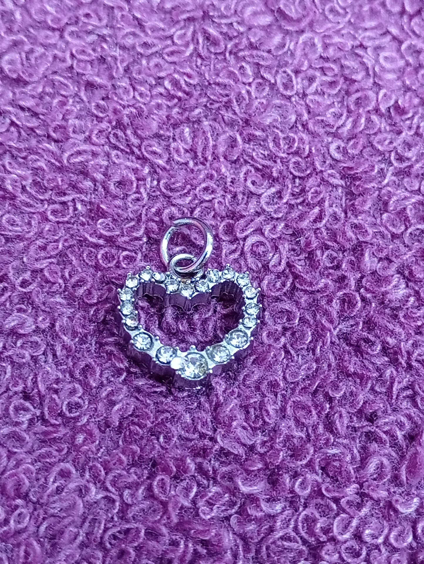 Dije corazon brillo