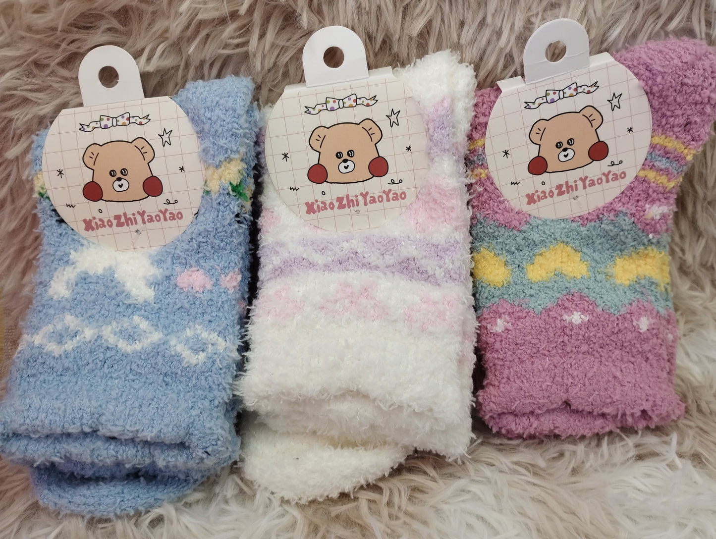 Medias peluche super calentitas