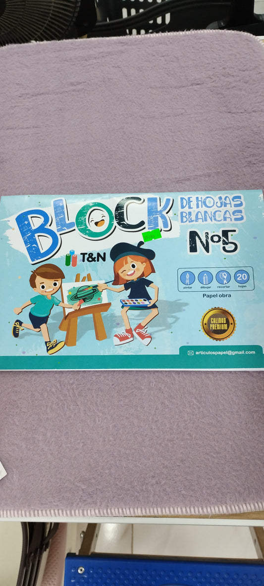 Block de hojas blancas
