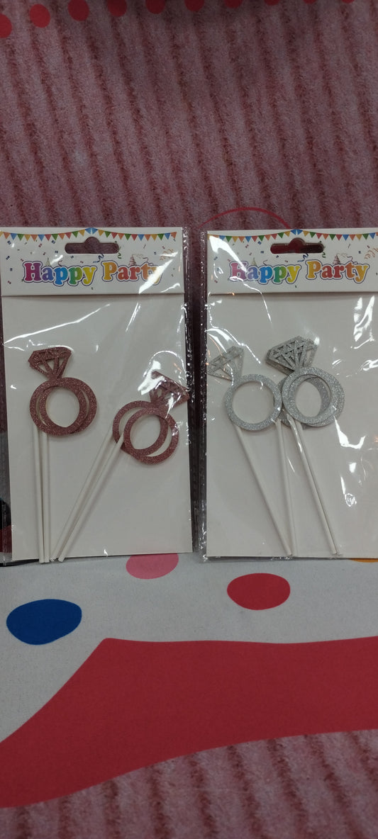 Topper para tortas de anillos