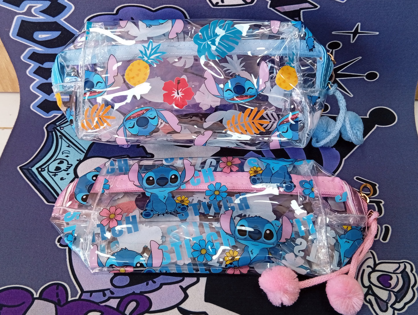 Cartucheras transparentes Stitch