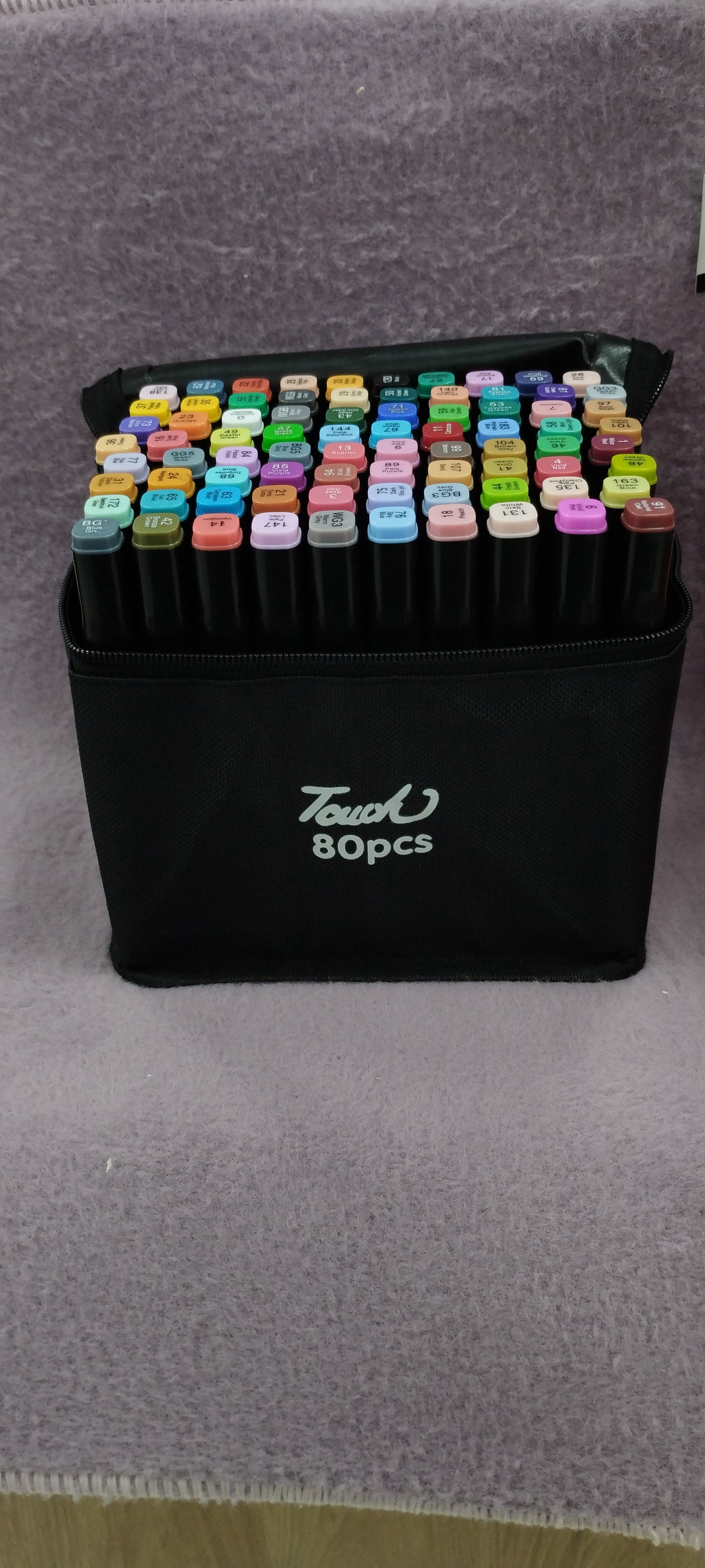 Set de 80 marcadores doble puntas