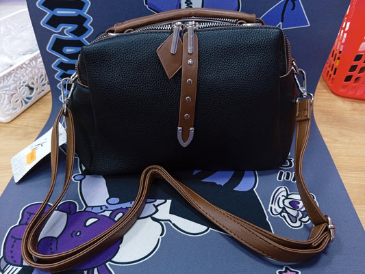 Bolso Negro y Marrón Zeta Beauty