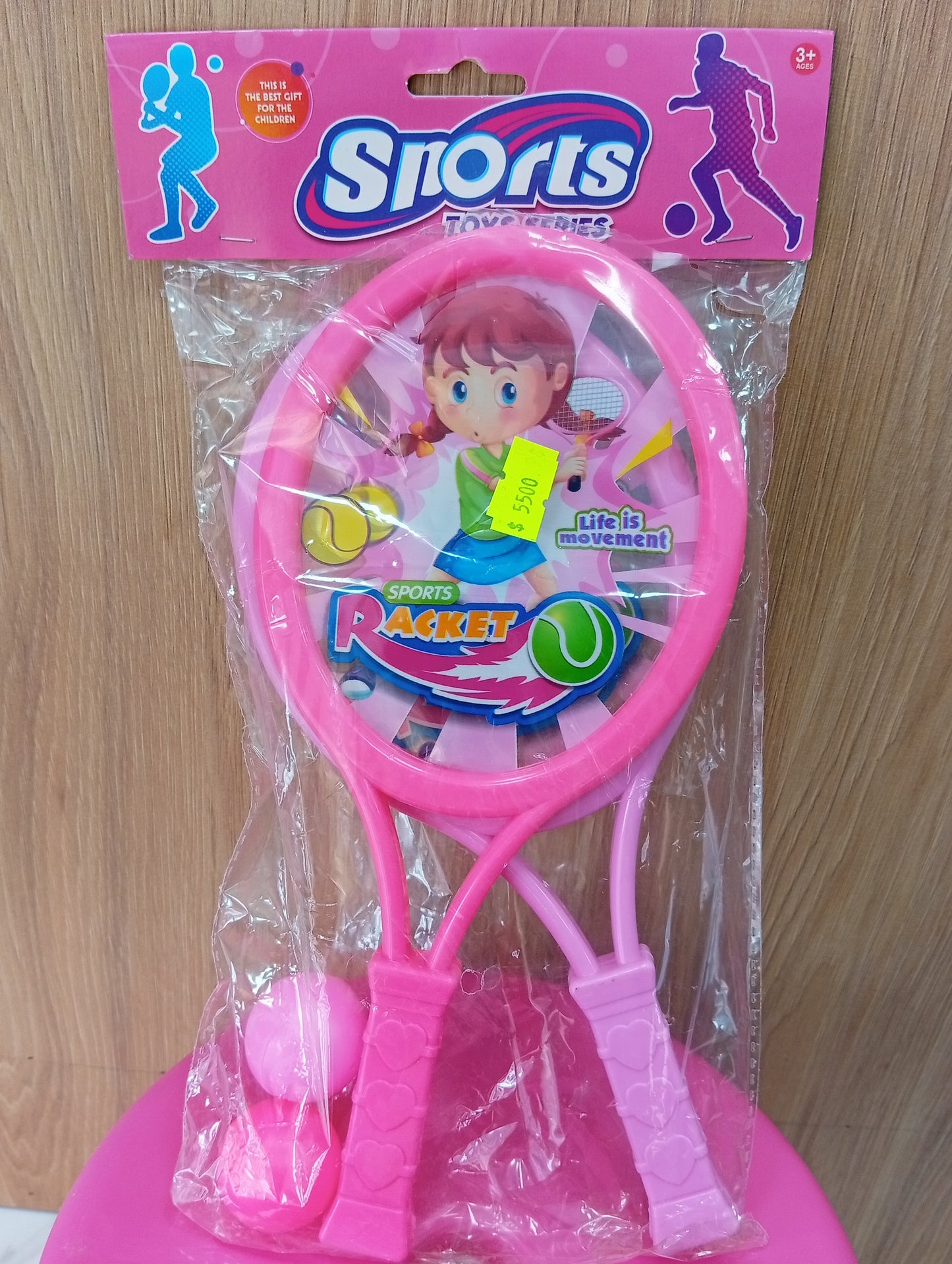 Raquetas con pelotas