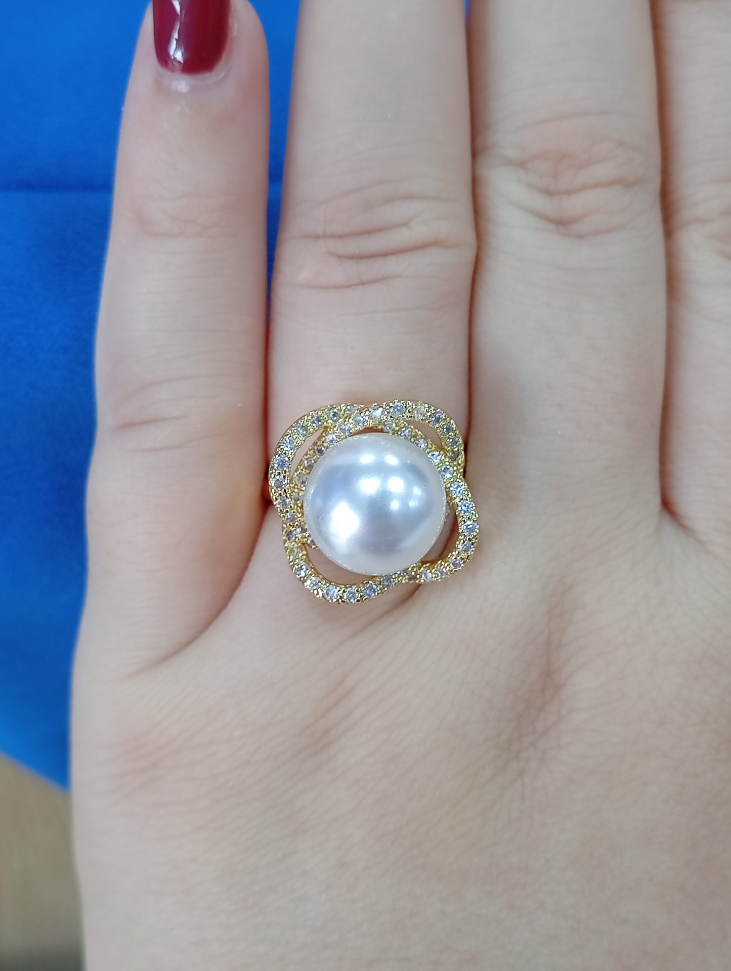 Anillo perla