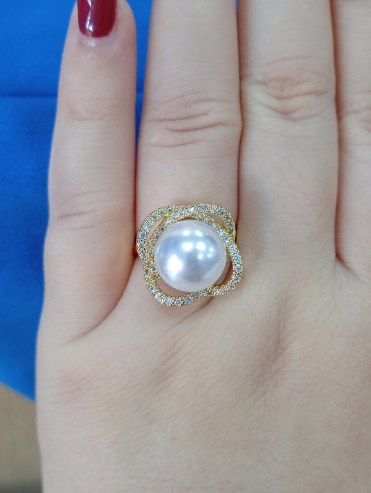 Anillo perla
