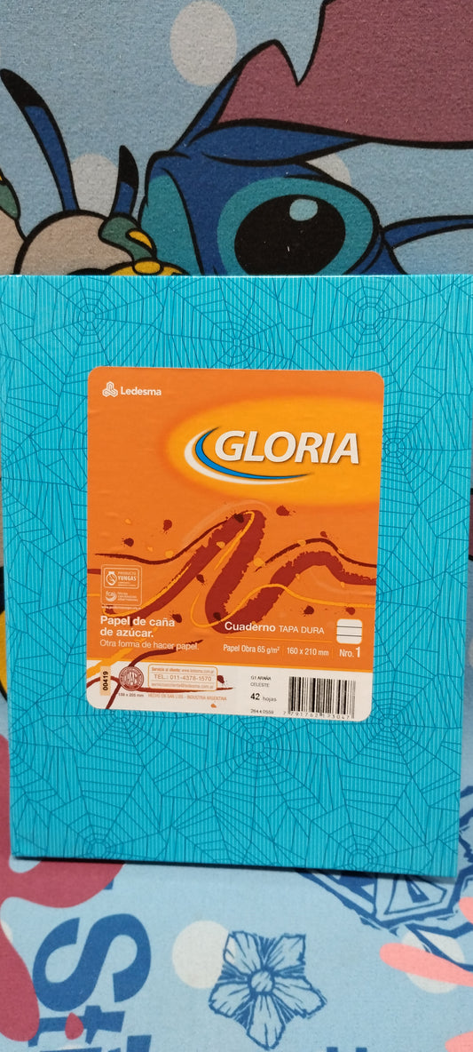 Cuaderno gloria tapa dura