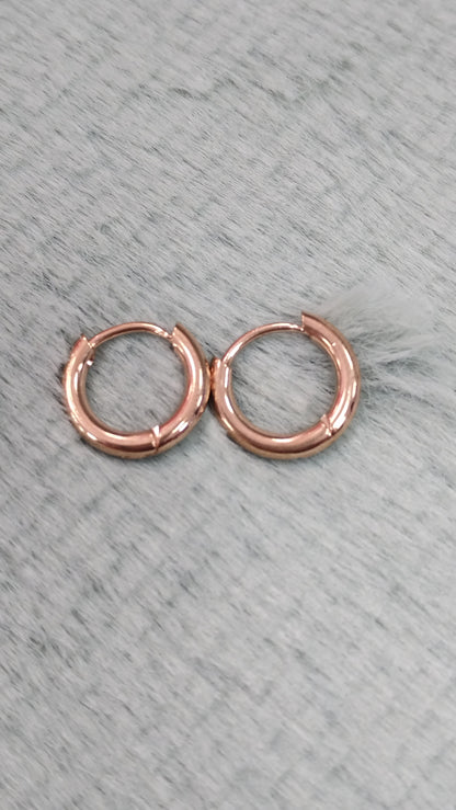 Aros de acero dorado