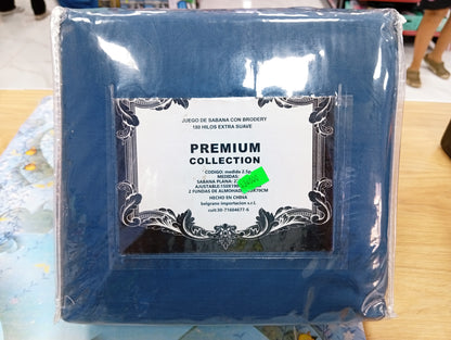 Juego de sábana con brodery Premium Collection