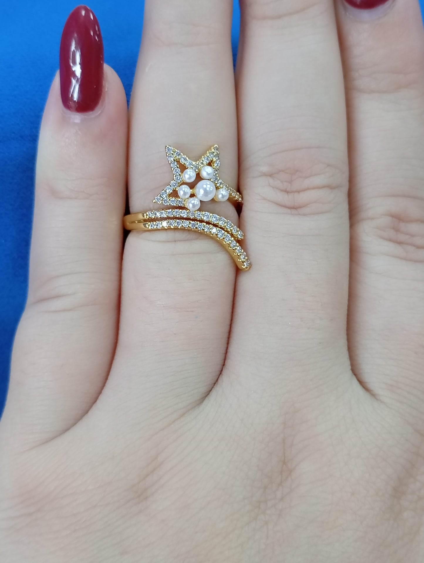 Anillo estrella fugaz