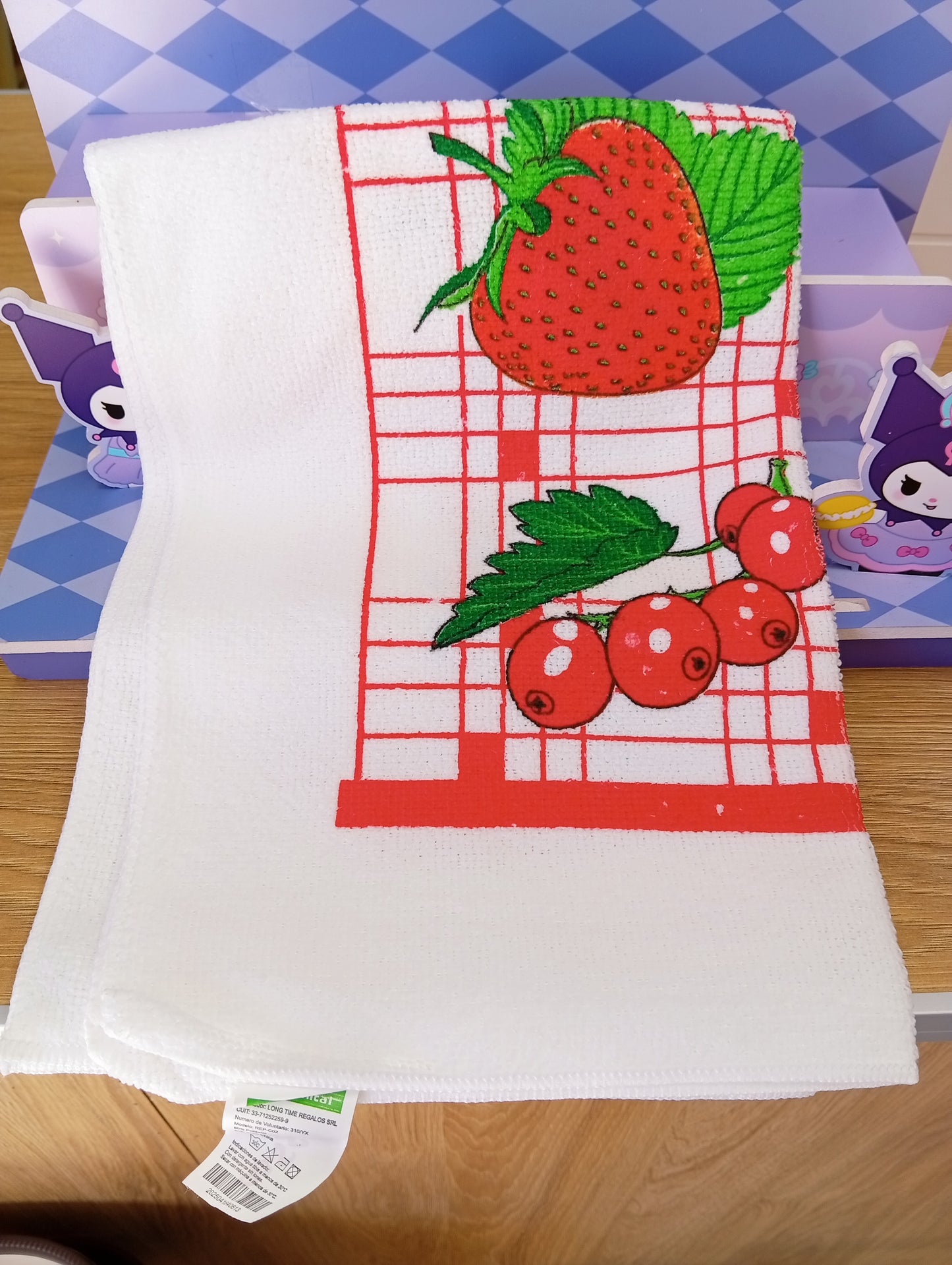 Repasador con diseños Blanco Oriental
