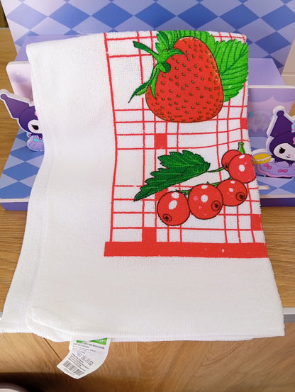 Repasador con diseños Blanco Oriental