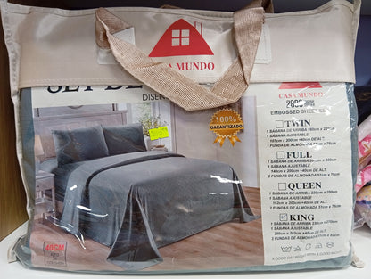 Juego de sábanas King Size. Casa Mundo