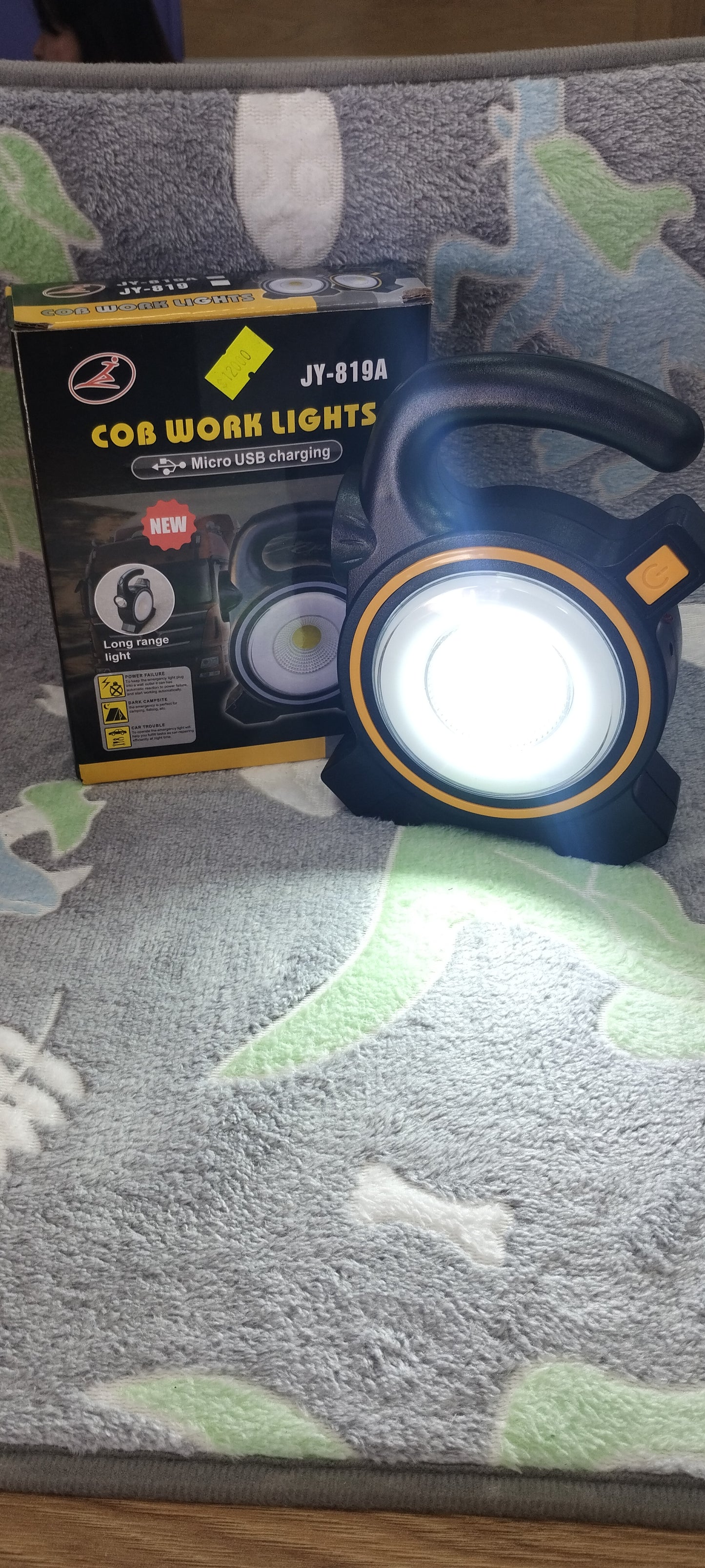 Luces de trabajo cob carga con micro USB