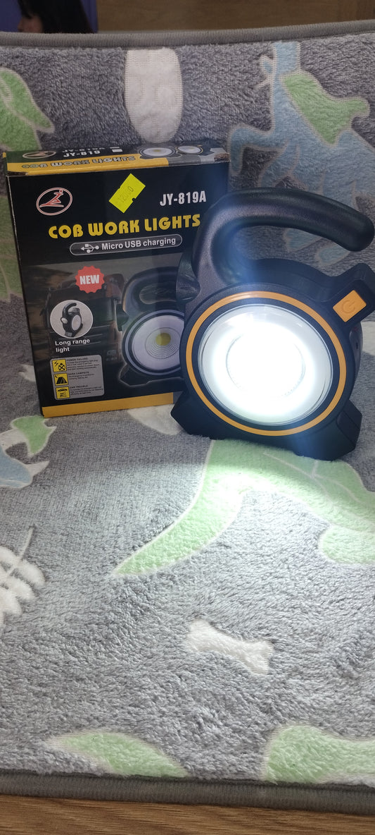 Luces de trabajo cob carga con micro USB