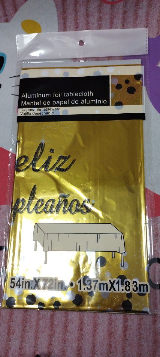 Mantel de papel de aluminio