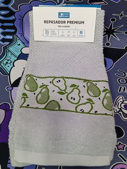 Repasador premium 100% algodón, City Blanco