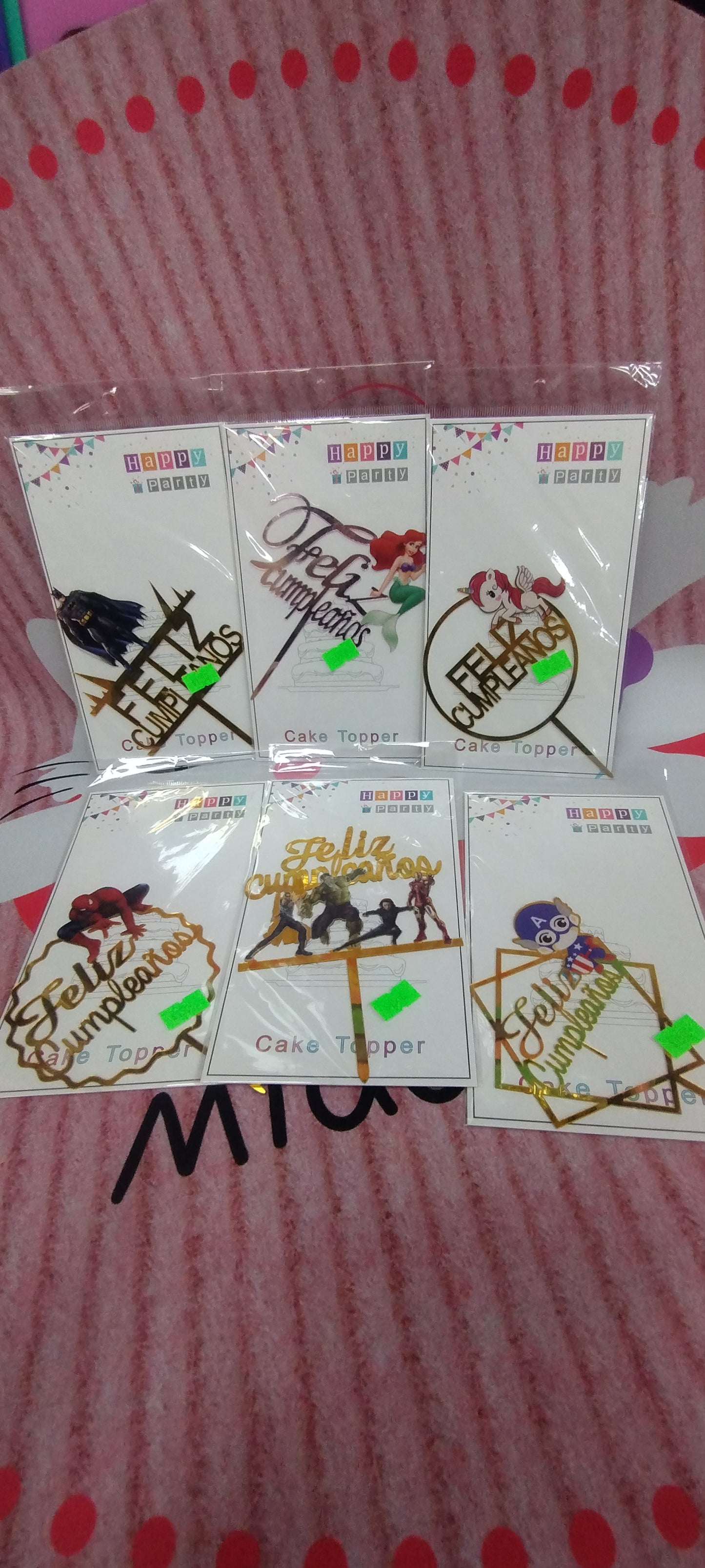 Cake Topper para tortas