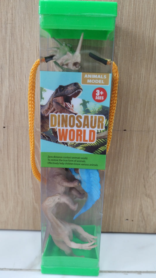 Tubito con juguete de dinosaurio