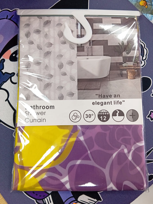 Cortina de baño con ganchos