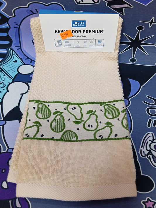 Repasador premium 100% algodón, City Blanco