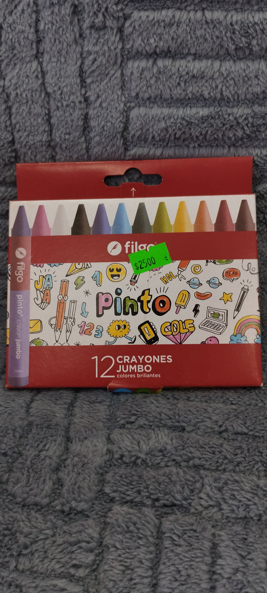 12 crayones jumbo